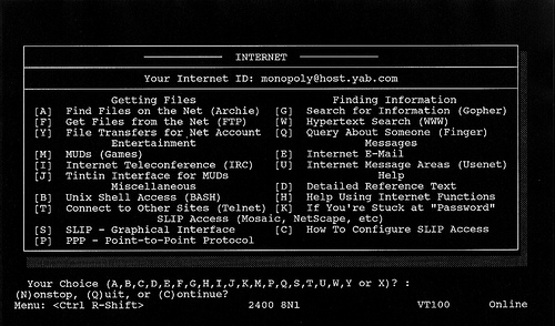 BBS screen capture image