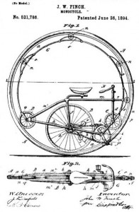 Monocycle patent - drawing